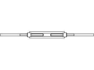 01480920000020000 - DIN 1480 Spannschlösser mit 2 Anschwe. Edelstahl A2