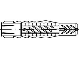 Fisc538240 - Fischer Dübel Duopower 6x50 L Nylon