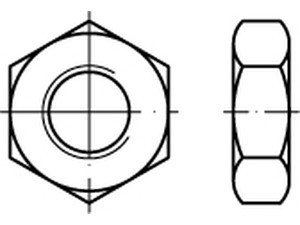 00936140000030002 - DIN 936 Sechskantmutter Stahl 14H