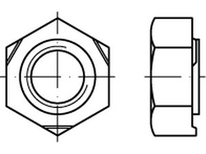 00929000000003000 - DIN 929 Sechskant-Schweißmutter Stahl