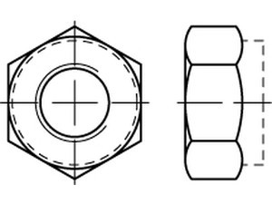 00985940000003000 - DIN 985 Sechskantmutter Edelstahl A4