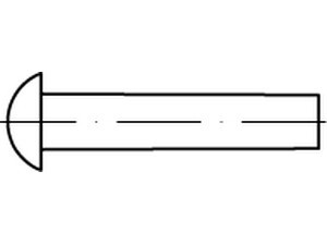 00660920000003006 - DIN 660 Halbrundniet Edelstahl A2
