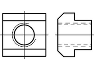 00508800000008030 - DIN 508 T - Nutensteine Stahl 8.8