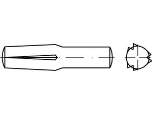 01474000000002008 - DIN 1474 Steckkerbstifte Stahl