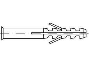 Fiscs14h100r - Fischer Dübel S 14 H 100 R Nylon