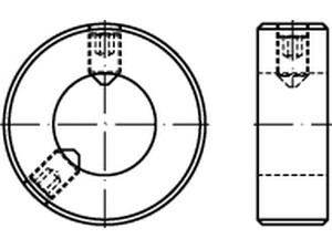 00703000000020000 - DIN 703 Stellring schwere Reihe Stahl