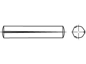 01471920000002010 - DIN 1471 Kegelkerbstifte Edelstahl 1.4305 