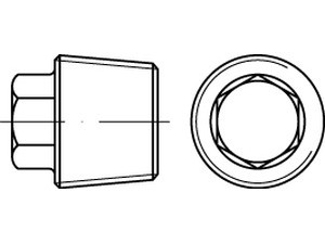 00909000000016015 - DIN 909 Verschlußschraube Stahl