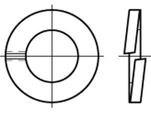 00127002000002000 - DIN 127 Federring Stahl