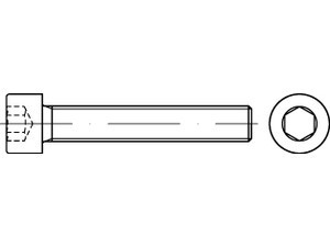 00912880100012070 - DIN 912 Innensechskantschraube Stahl 8.8