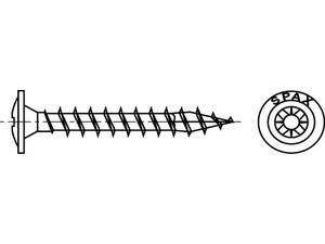 Heco48736 - Art.99098 Heco Topix Tellerkopf Stahl weiß verzinkt