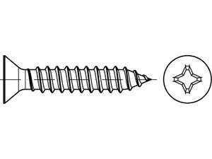 07982920000022013 - DIN 7982 Blechschraube Edelstahl A2