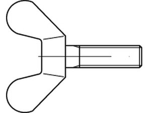 00316920000004010 - DIN 316 Flügelschraube Edelstahl A2