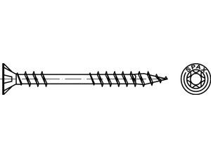 Fiscjs06060 - Justierschrauben JS 6x60 Torx25 Stahl weiß verzinkt