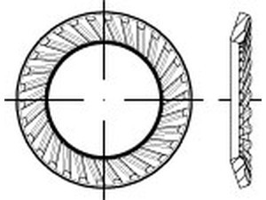 990020000000016000 - Art 99002 Schnorr-Sicherungsscheibe Stahl