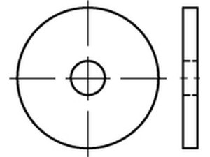 01052000030014000 - DIN 1052 Scheibe Stahl feuerverzinkt